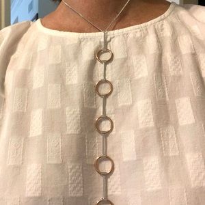 Copper & Silver metal necklace